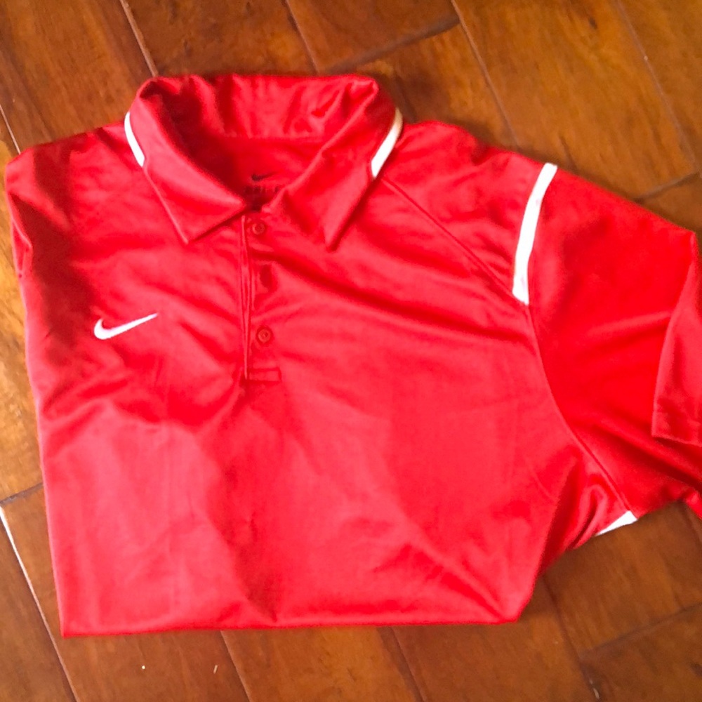 Nike Dri-Fit red XL Polo